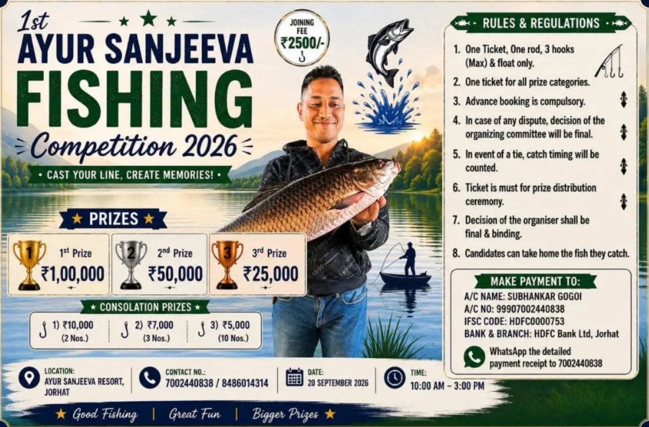 1st Ayur Sanjeeva Fishing Competition 2026