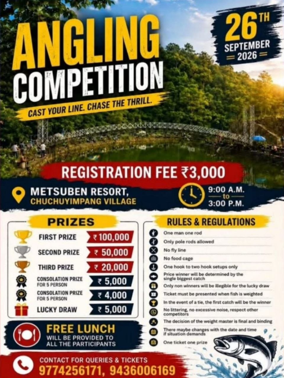 Angling Competition — Metsuben Resort 2026